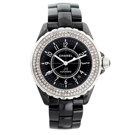 chanel j12 womens watch|Chanel j12 diamond bezel.